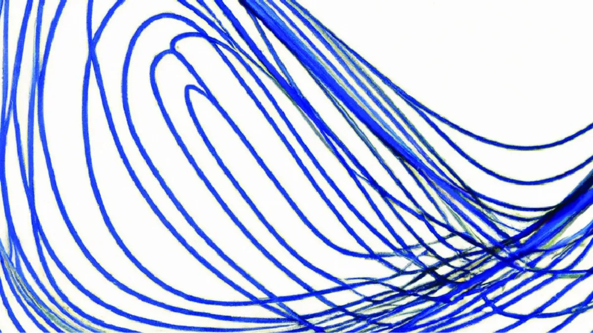 random fine line swirl picture high resolution with blue of Oxford university on white background