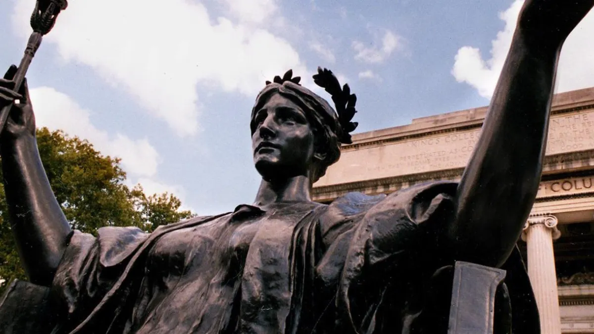 Columbia University statue