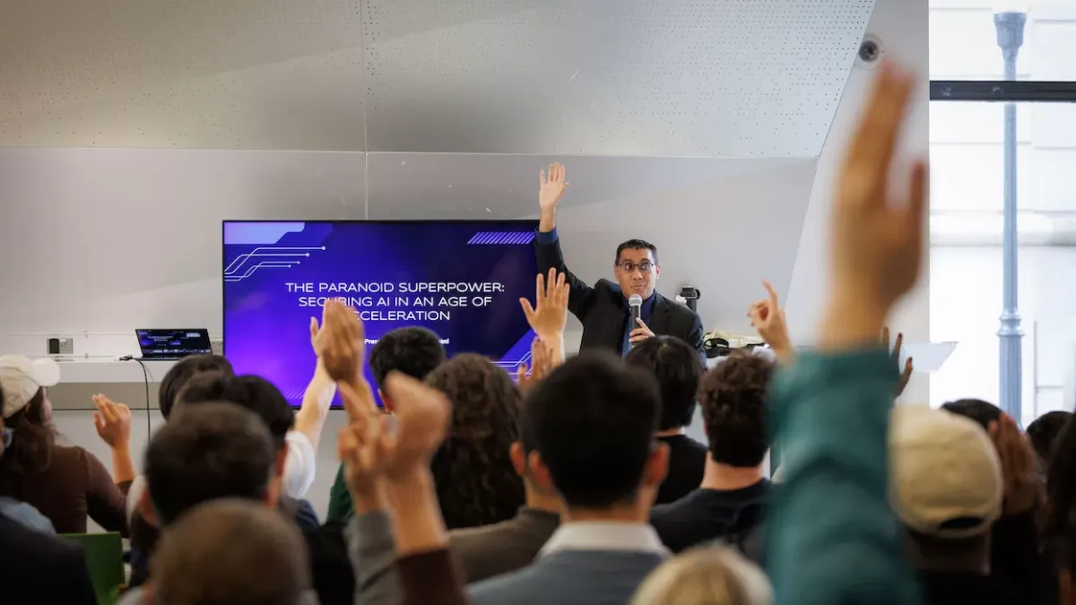 At this year’s first Innovation Forum, Neil Daswani BS’96 talks AI and cybersecurity.
