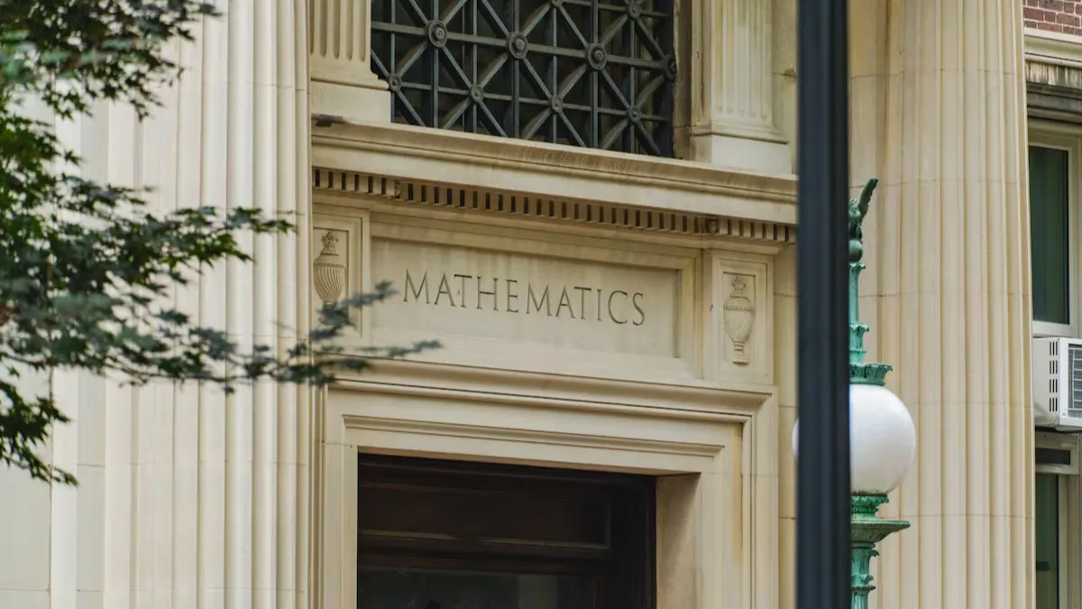 An image of Columbia University's mathematics building. 