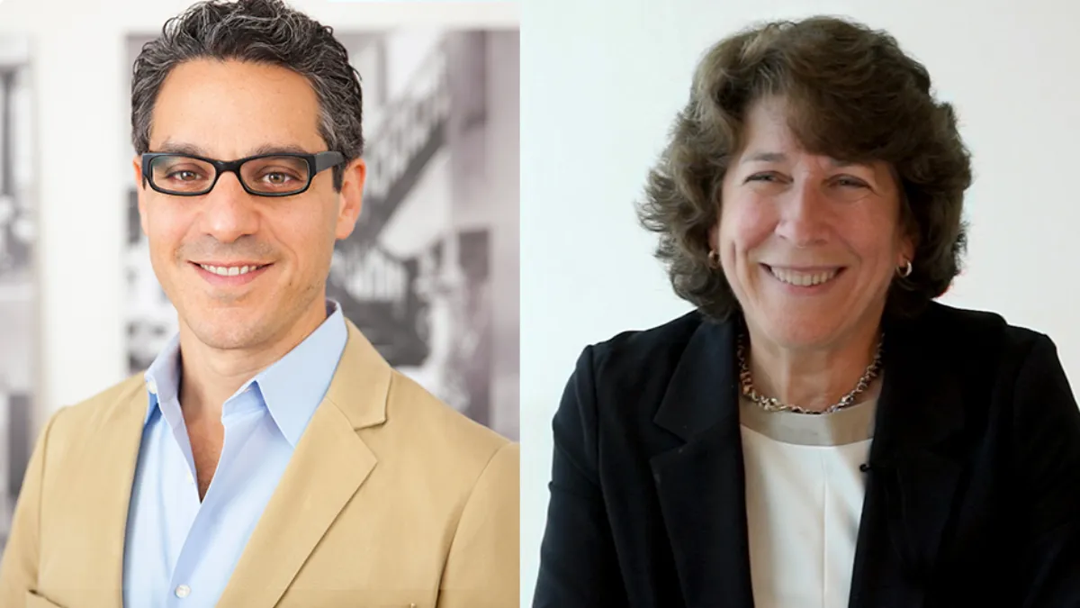 Left: Noam M. Elcott (photo by Moritz Wehrmann); right: Kathleen McKeown.