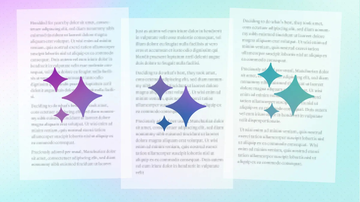graphic Illustration of journals or papers
