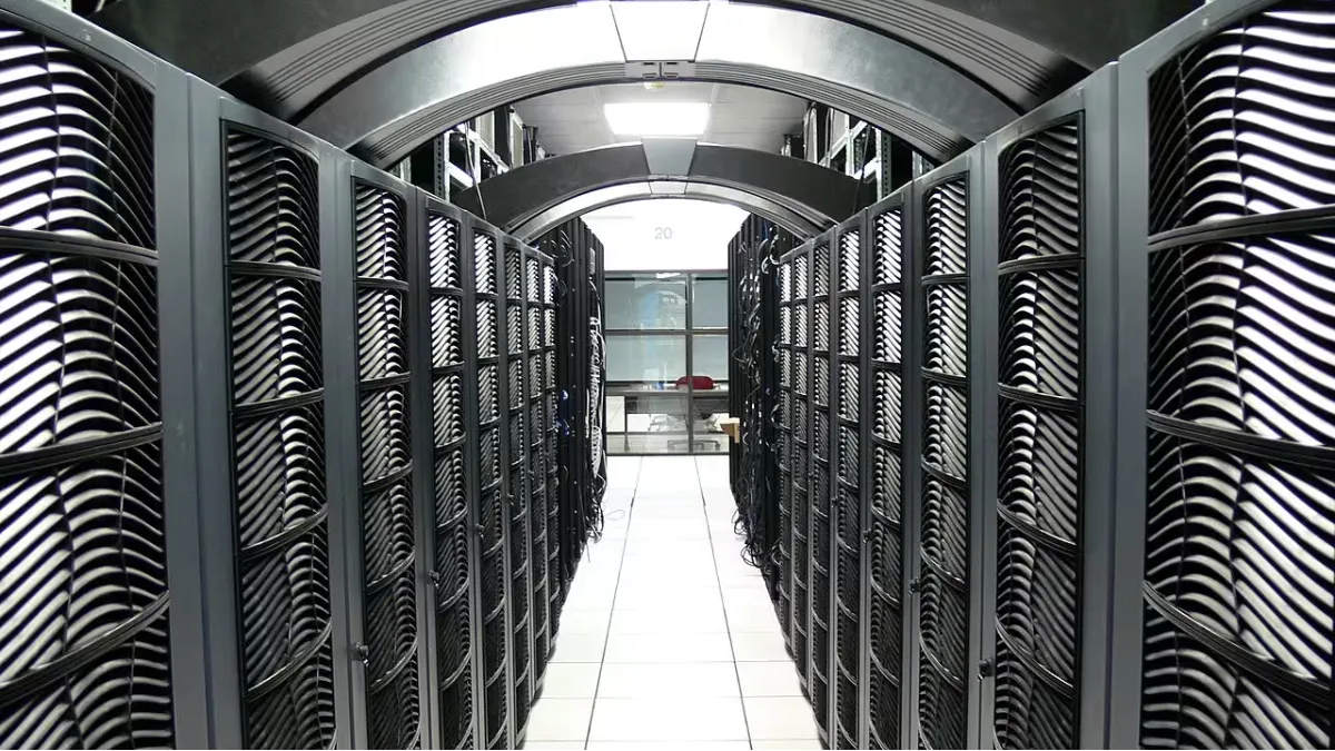 A data center at Virginia Tech. Photo: Christopher Bowns
